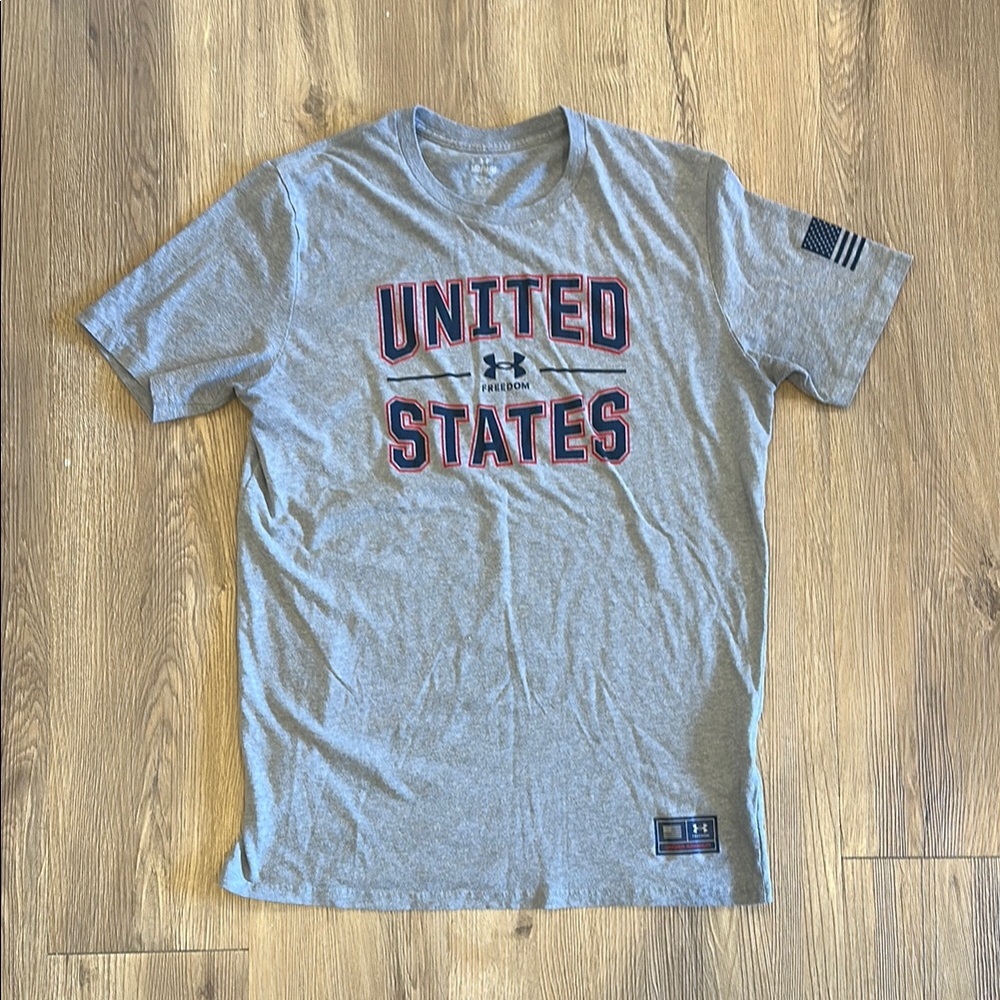 Under Armour Gray United States Men's T-Shirt